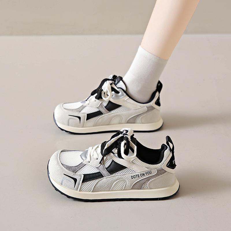 Versatile Summer Thin Forrest Gump Training Shoes Women's Thick-soled Breathable Mesh 2025 New Mesh Shoes Sports and Leisure Shoes