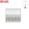 10PCS Dental Diamond Burs Drill FG Polishing Smoothing Fit High Speed Handpiece Teeth Whitening Product BR-S45
