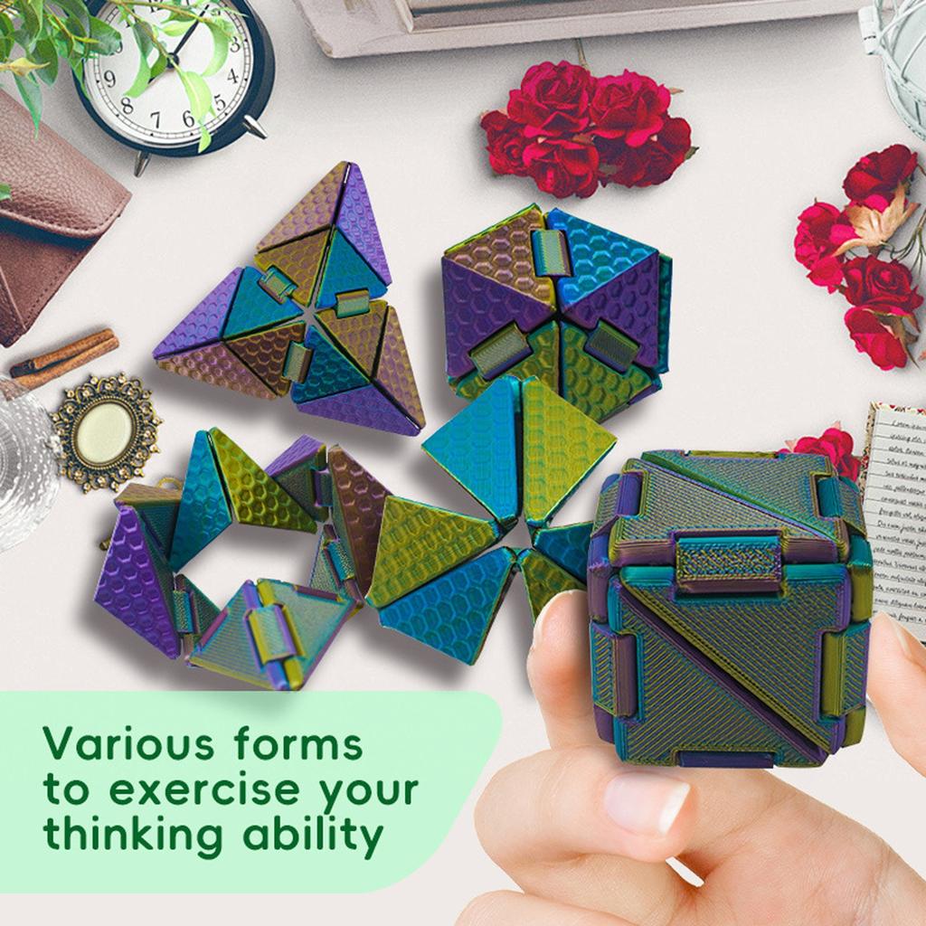 Cube: Deformed Geometric Puzzle - Decompression Folding Children's Educational Toys
