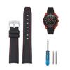 20mm Silicone Watch Band for and Waterproof and Omega, Swatch, MoonSwatch, Speedmaster, Rolex, Seiko. Sweatproof.