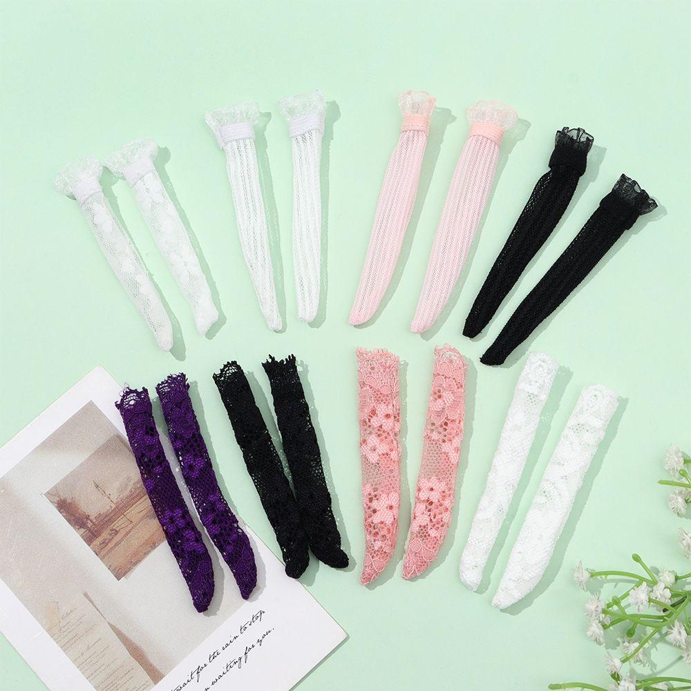 Decoration Toys DIY Christmas Gift Doll's Clothes Accessories 1/6 Doll Stockings Lace Socks