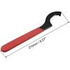 Hook Wrench Spanner For Lathe Clamping Nut N-Slip Handle Usage Black Oxidized