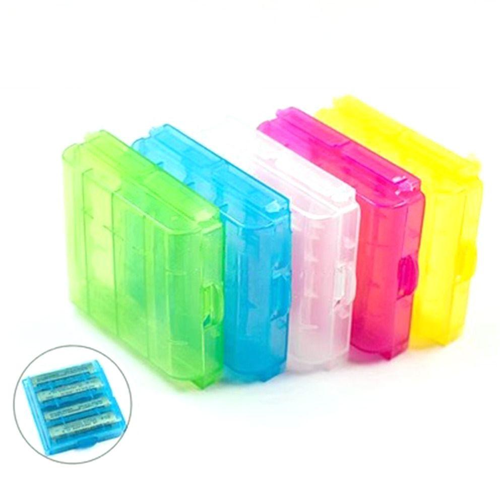 Rechargeable Battery Container Organizer Battery Box Battery Case Battery Holder Storage 4 AA AAA