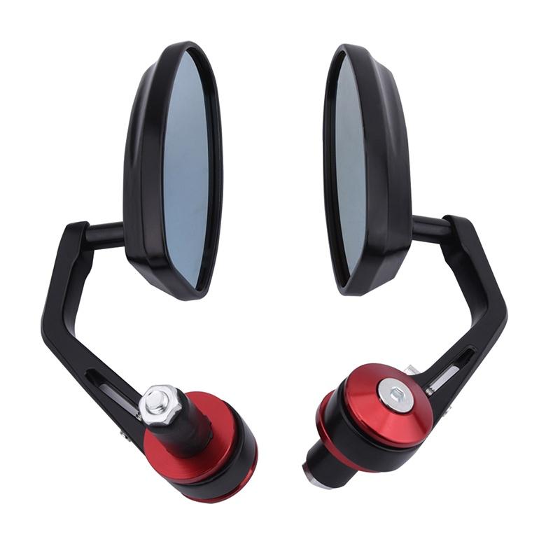 Motorcycle 7/8\ Handle Bar End Rearview Side Mirrors For Ducati Honda Yamaha KTM Etc