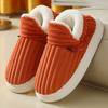 Cotton Slippers Velvet Home Non-slip Confinement Shoes Indoor Warm Shoes Women's Cotton Shoes Men's