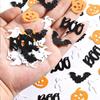 Runtow 15g Halloween Flat Bat Ghost Witch Loose Sequins, BOO Confetti Halloween Party Festival Ornament Accessories