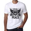 Men’s Vintage Tee Shirt Graphic T Shirt Feel The Peace White