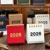 Mini Desk Calendar 2026 Standing Flip Small Desktop Calendar Jan.2026 To Dec 2026 12