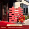 3D KT Board Double Happiness Wedding Decoration Set for Room & Yard