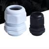 White Black Waterproof Joint Cable Gland Waterproof Cable Entry Plastic Connector Gland  Wire