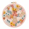 Embroidery Kit DIY Embroidery Starter Kit Hand Stitch Embroidery Fabric With Floral Pattern Drawing Threads Needles Hoop
