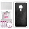 apgo Protective Skin Sticker for the Back Compatible with Huawei Mate 20, Wrap Film, Foil, Vinyl - Pattern Black Leather