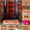 Merry Christmas Welcome Doormat Winter Non-Slip Rubber Backed Floor Mat for Home Indoor Outdoor Entrance Decoration