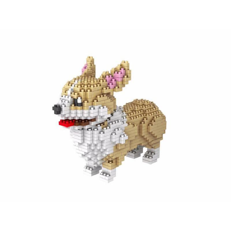 Poodle Poodle Or Dog Figure To Assemble With Nanoblocks Pieces Children Toys