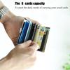 Anti-scan Stainless Steel Case Slim RFID Blocking Wallet ID Credit Card Holder Men