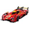 CaDA 1/10 Scale Car Series 24-Hour Endurance Race Car Blocks, 1518 Pieces (Blazing Flame C63008W)