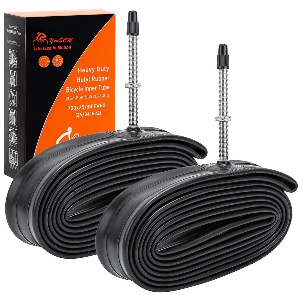 YunSCM 2 700 28C трубчатая стенка Presta style длинный вентиль 700 25C велосипедная камера для велосипеда 700 700 32C камера для шоссейного велосипеда 700 камера для покрышки 700 камера для шоссейного велосипеда 700 25C