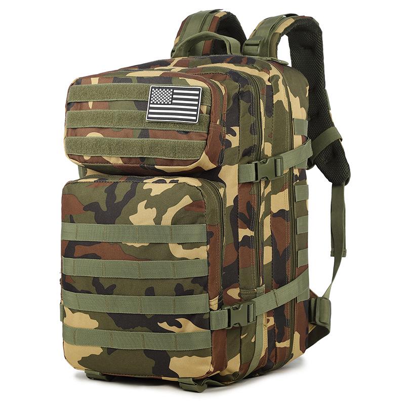 Large Tactical Camouflage Backpack for Outdoor Camping, Hiking, and Climbing