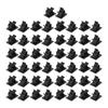 50pcs Cable Management Clips Adjustable Adhesive Nylon Wire Cord Clamp Organizer Black