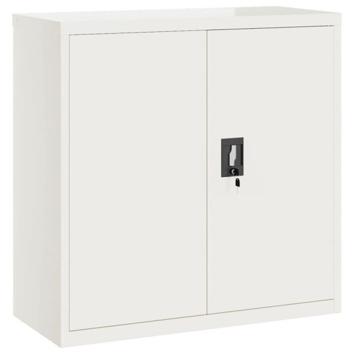 VidaXL White Filing Cabinet 90x40x90 Cm Steel 339728