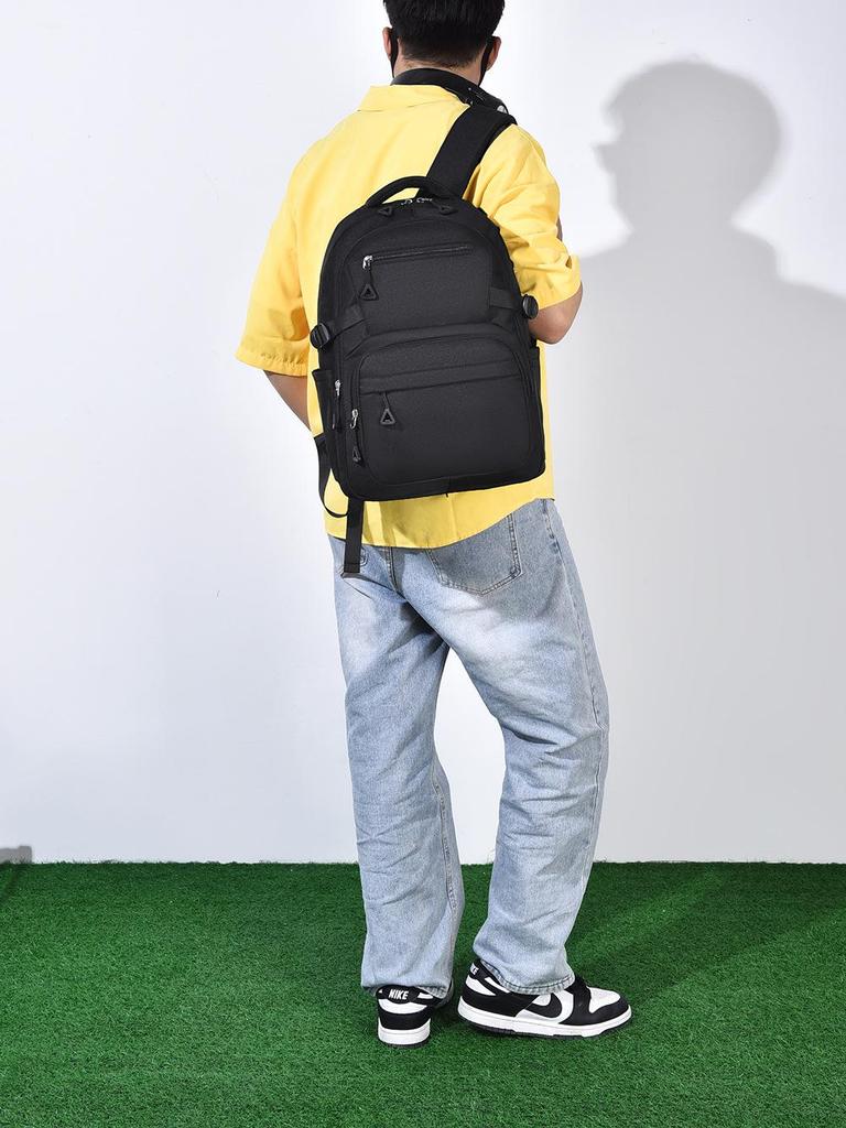 Korean Style Large Capacity Student Backpack - Simple Design for Junior High and College Students