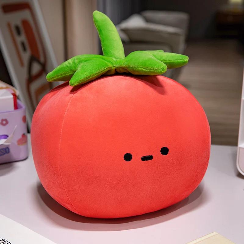Cute Fruit Tomato Apple Pear Orange Persimmon Stuffed Toy Filled Doll Fruit Cushion Pillow Soft Plush Baby Girl Birthday Gift
