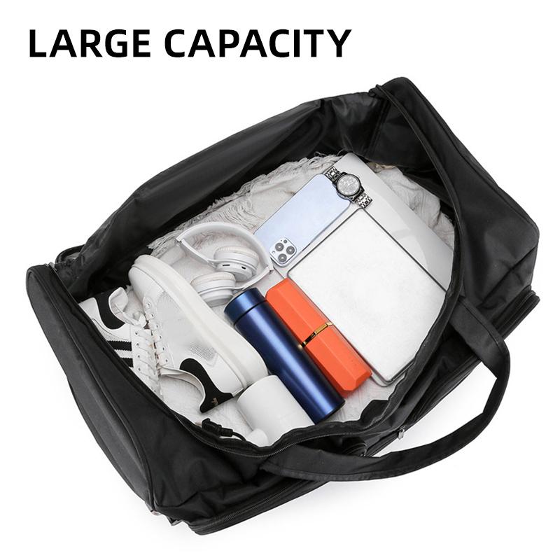 Increased Capacity Travel Bag Multi-function Folding and Expandable College Student Luggage Bag Long-distance Trolley Bag