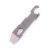 Hamans EDC Titanium EDC Pry Bar Keychain Bottle Opener Portable Multi-Tool Multi-Tool