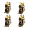 Sliding Door Pulley V Groove Wheel Heavy Duty Rigid Caster For Inverted Track Sliding Gate Roller Wheel Bearing Rollers