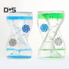 Liquid Motion Bubbler Timer Rotary Wheels Stress Relief Colorful Oil Dropping Hourglass Fidget Toy Home Office Desktop Decoration Kids Adults Gift