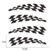 4pcs Side Strips Car Sticker Sticker Racing Strips Wheel Eyebrow Sticker
