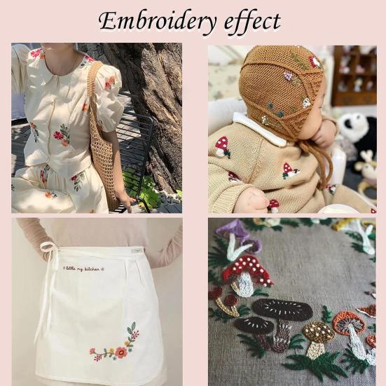 6 Sheets Embroidery Stabilizer Water Soluble Paper DIY Embroidery Transfer Paper Printable Embroidery Patterns Transfer Paper