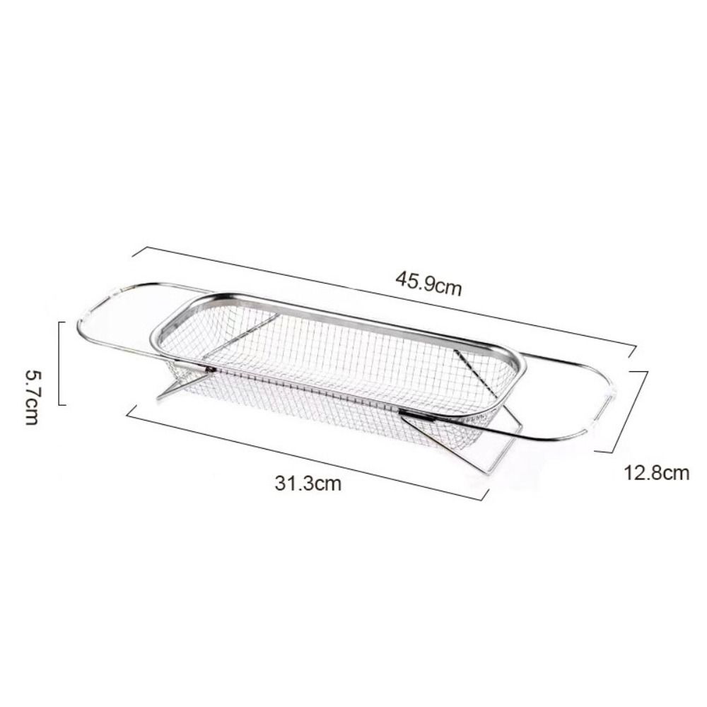 Stainless Steel Expandable Sink Colander Fine Mesh Sink Strainer Sink Drainer Basket Vegetables