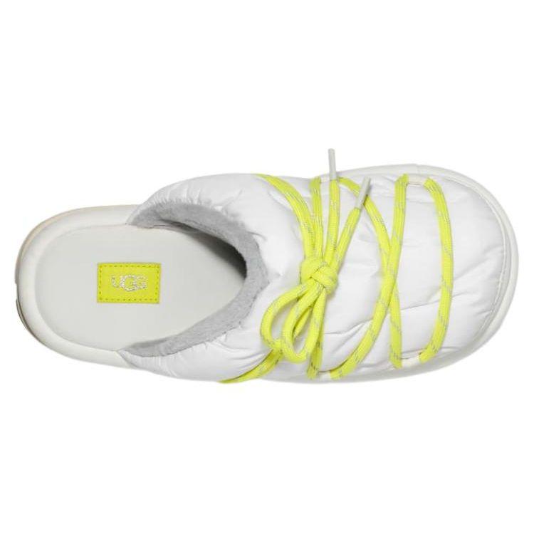 UGG Удобные повседневные тапочки с открытым носком женские тапочки белые 1143951-WHT