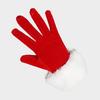 1 Pair Winter Christmas Gloves Thick Plush Trim Anti-slip Elastic Keep Warm Windproof Santa Claus Cosplay Performance Prop