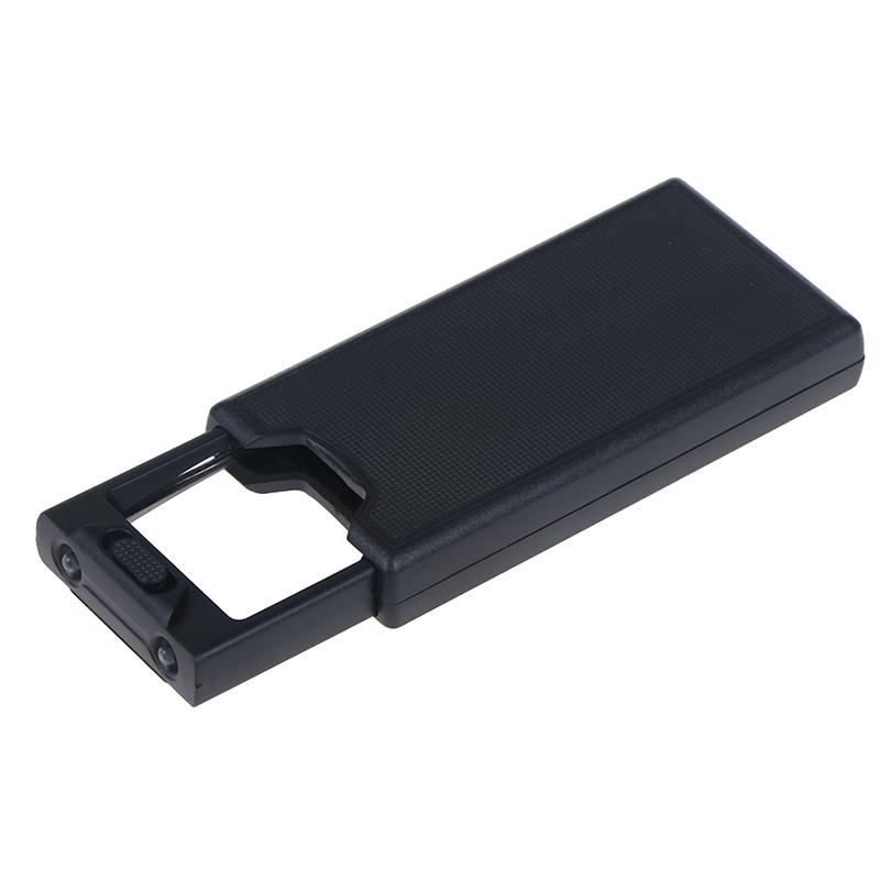 2.5X 45X Portable Pullout Illuminated Led Glass Magnifier With 3 Led Lights