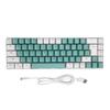Wired Gaming Keyboard 60percent  Compact with RGB Backlight Comfortable Typing Mechanical Keypad for PC