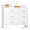 LunarLight Chest of Drawers, Storage Shelf with Outlets, Space-Saving Storage, Casters with Locking Stops, Drawers, Size 90cm Wide X 29cm Deep X 84cm