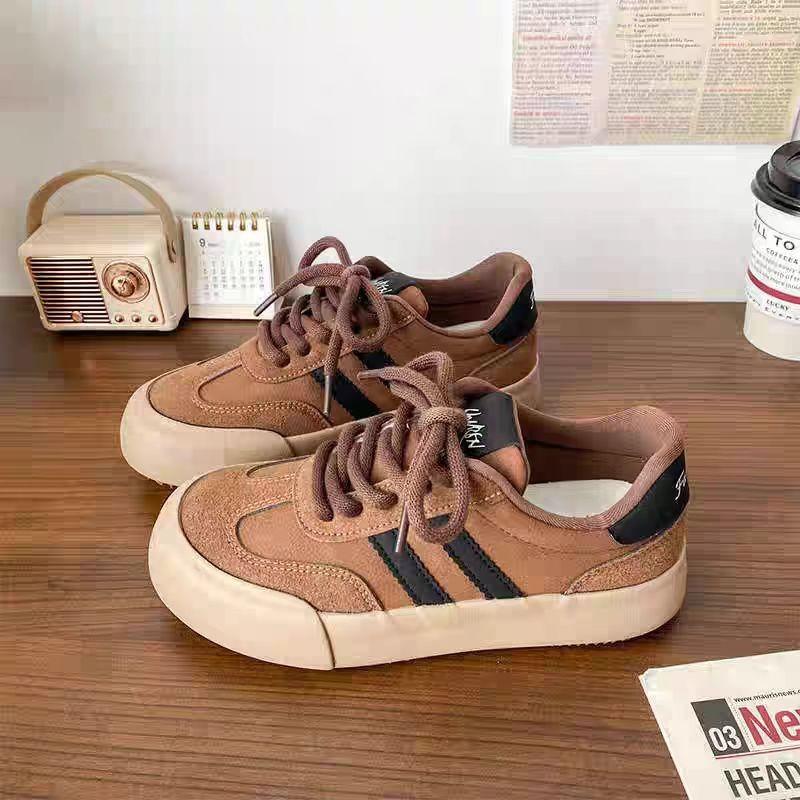 Platform-soled German Training Shoes Women's 2025 Autumn New Retro Versatile, Lightweight and Breathable Niche Height-increasing Sports and Leisure