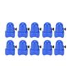10Pcs Trampoline Enclosure Pole Cap with Screw Thumb Safety Rail Cap Accessory Blue