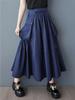 Casual Folds Big Pocket Female Skirt GMM1299