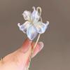 Enamel Shiny Flower Brooch, Three-dimensional Elegant Lotus Brooch for Women