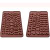 2pcs Silicone Letter Number Chocolate Molds with Happy Birthday Cake Decorations Symbols Non-Stick Chocolate Bar Reusable Mold