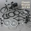 1:10 Scale Assembly Bicycle Model Toys Retro Mini 28 Big Bar Bicycle For Exhibits