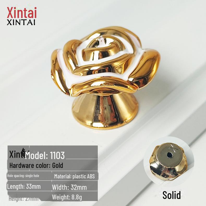 European Modern Rose Handle - ABS Plastic for Cabinets, Drawers, Wardrobes