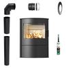 Freestanding Fireplace Stove Koza KRATKI ROLLO 2 10 kW Fi150 for Wood Set
