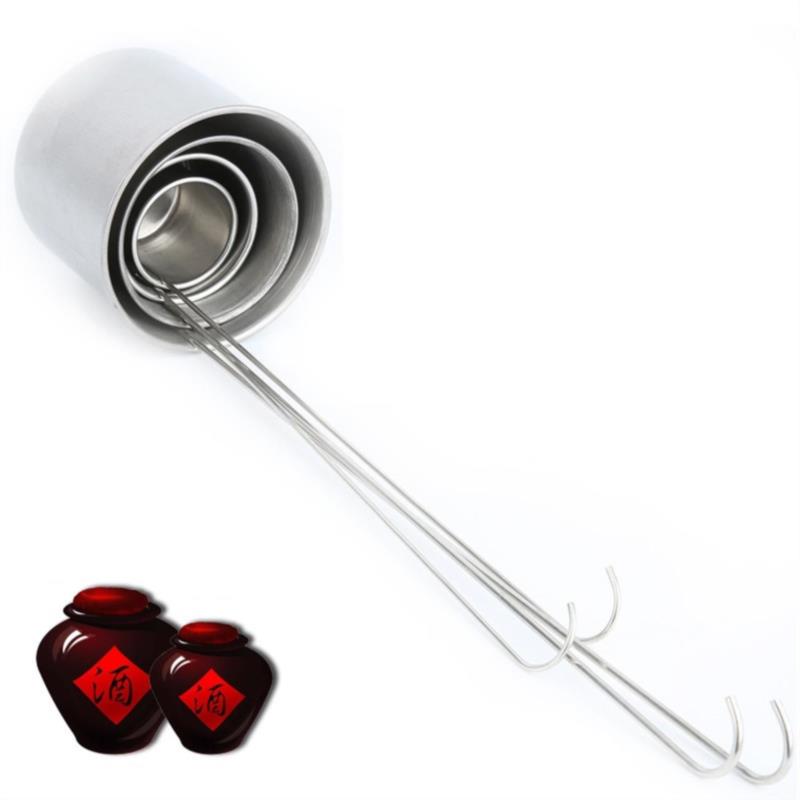 Stainless Steel Wine Spoon Stainless Steel Wine Measuring Device Silver Wine Whisk