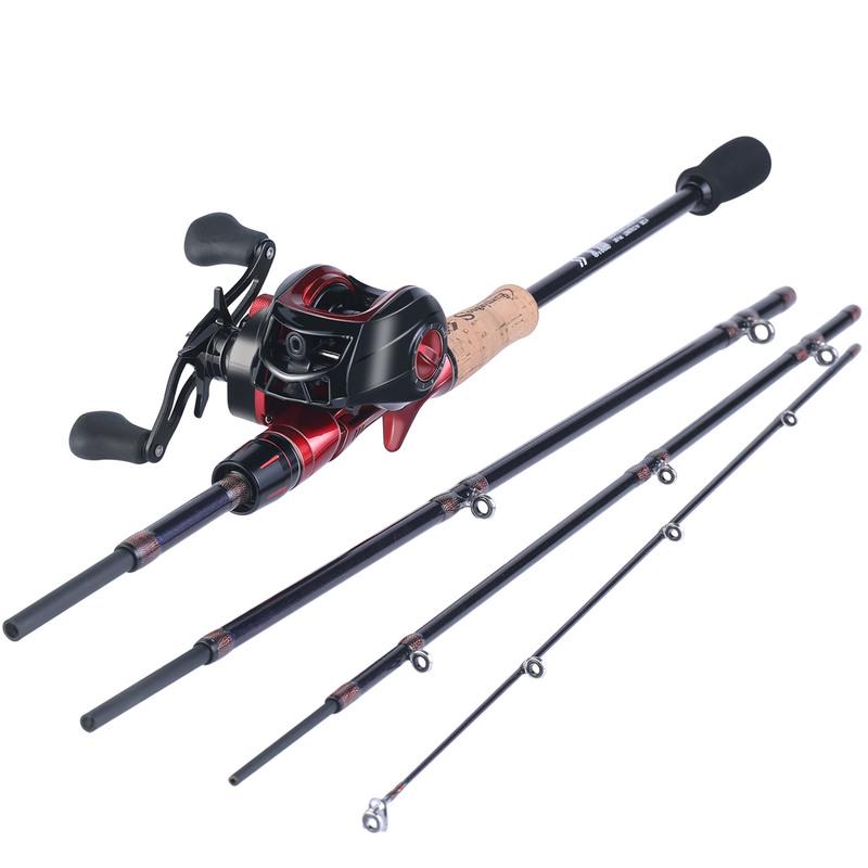 Комбинированные удочки и катушки Удочка для наживки 1,8 м/2,1 н с катушкой 17+1 BB для рыбалки в путешествиях