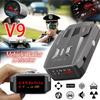 Upgraded Version V9 Car Radar Detector English Russian Auto Vehicle V9 Speed Voice Alert Alarm Warning 12V Russia Anti Radar LED Display