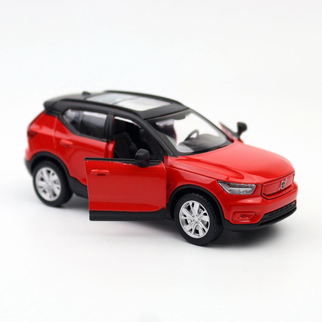 1/39 XC40 SUV Toy Car for Children MSZ Diecast Hybrid Vehicle Miniature Pull Back Free Wheels Collection Gift for Boys